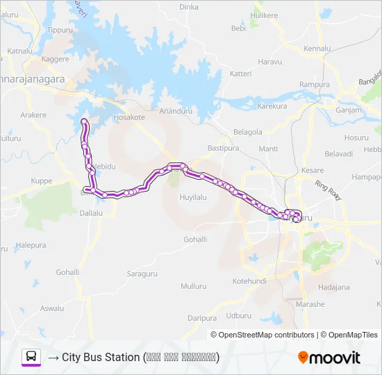 265B Bus Line Map