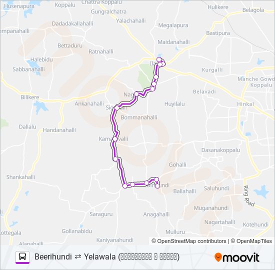 266B bus Line Map