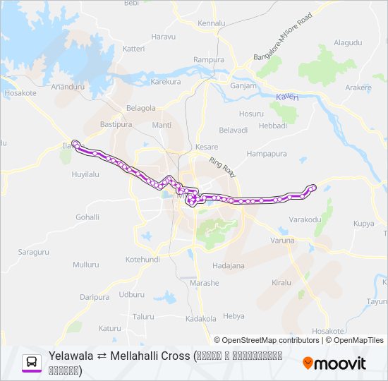 266D Bus Line Map