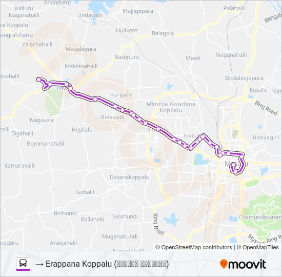 266E Bus Line Map