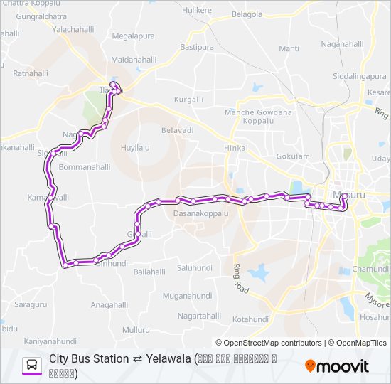 266K Bus Line Map