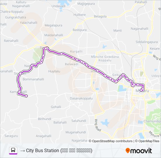 266M bus Line Map