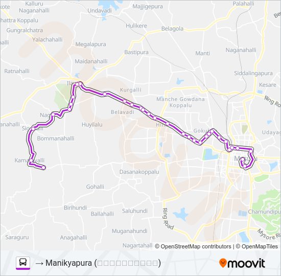 266M bus Line Map