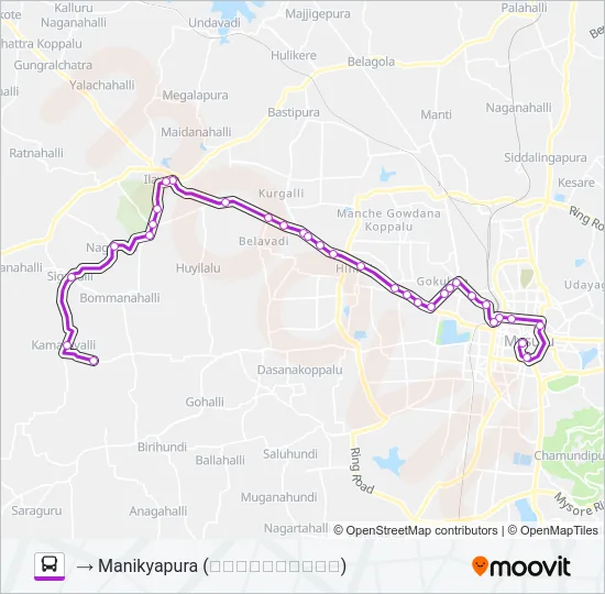 266M Bus Line Map