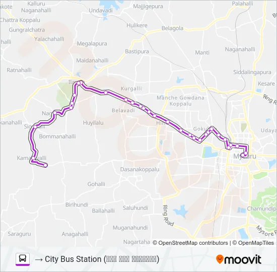 266M Bus Line Map