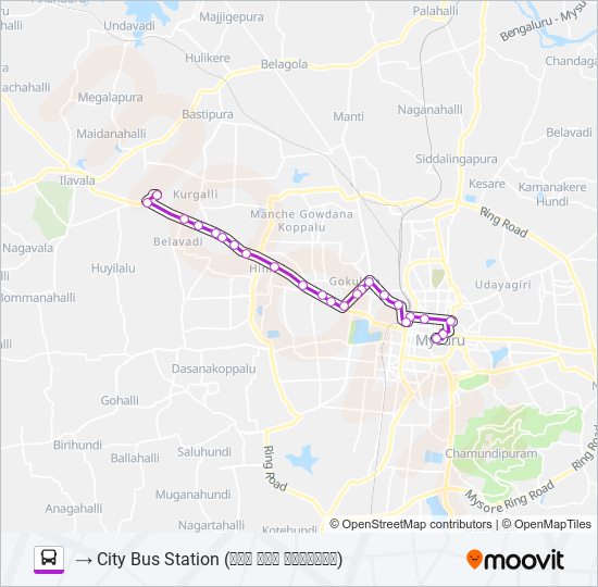 266S bus Line Map