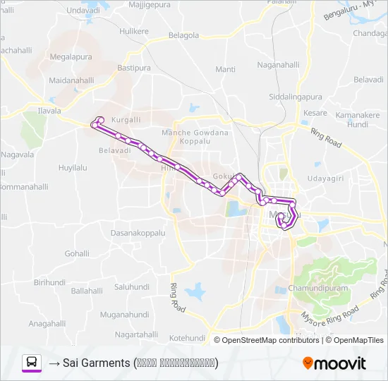 266S Bus Line Map