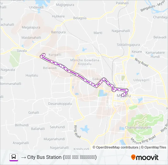 266S Bus Line Map