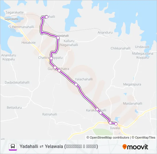272A Bus Line Map