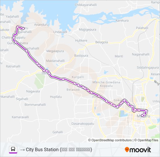 272N Bus Line Map