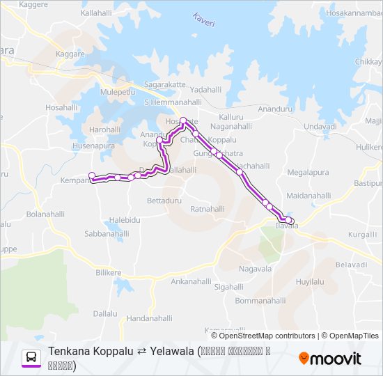 275A Bus Line Map