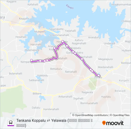 275A Bus Line Map