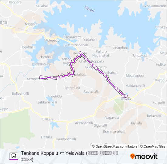 275A Bus Line Map