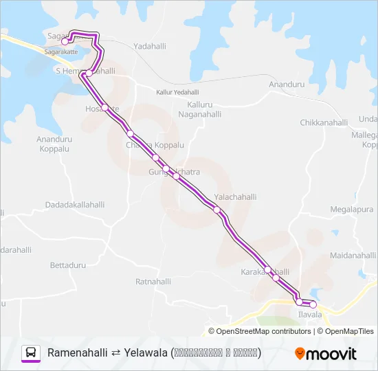 278A Bus Line Map