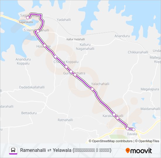 278A Bus Line Map