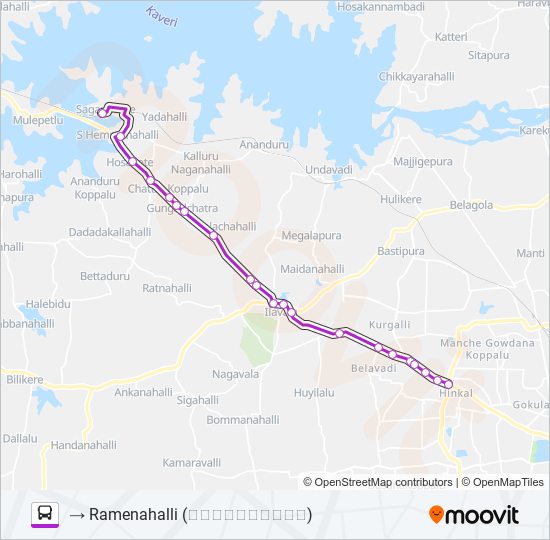 278N bus Line Map