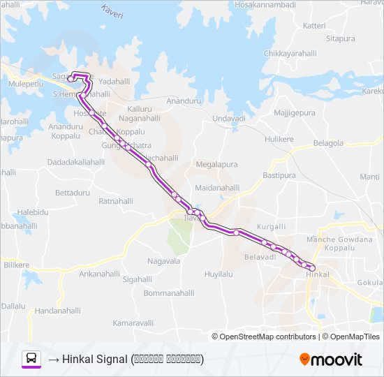 278N bus Line Map