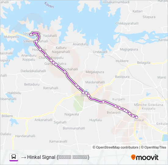 278N Bus Line Map