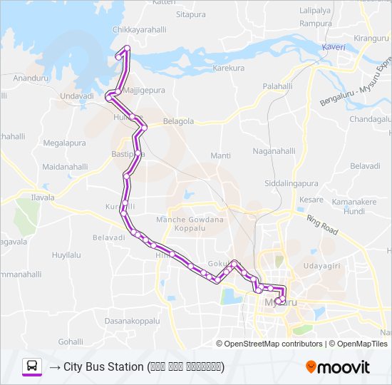 303A bus Line Map