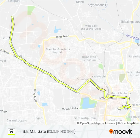 303B Bus Line Map