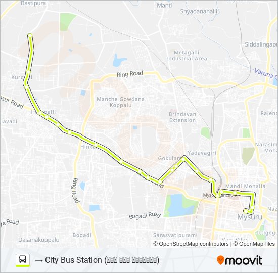 303B Bus Line Map