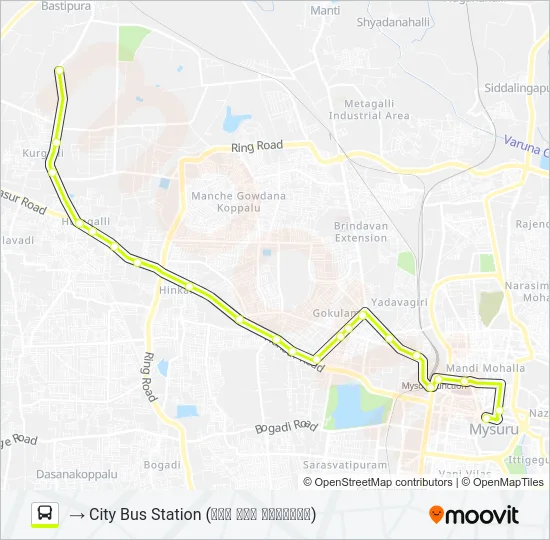 303B Bus Line Map