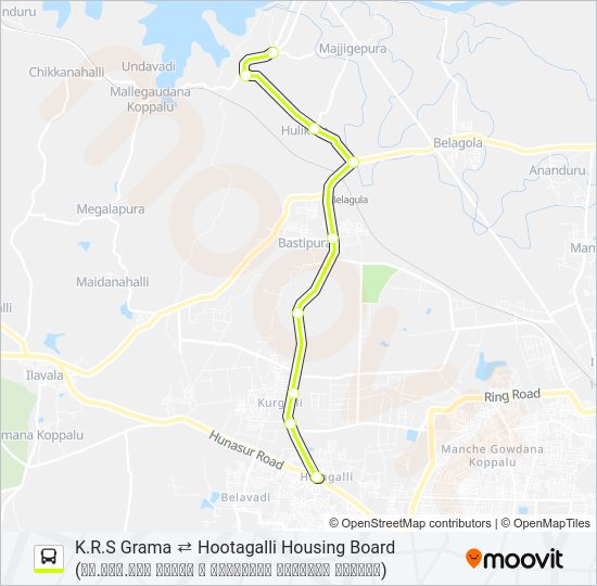 303C Bus Line Map