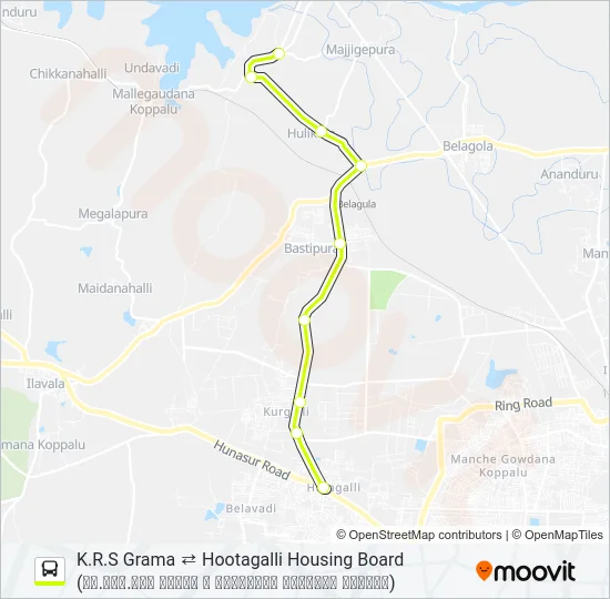 303C Bus Line Map