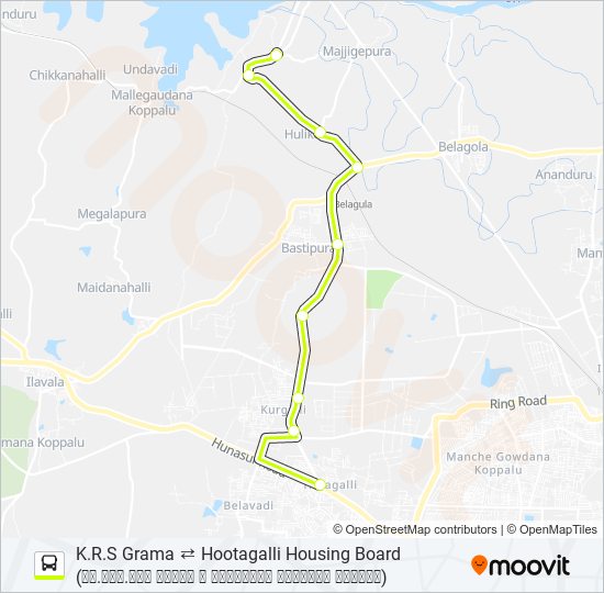 303C bus Line Map