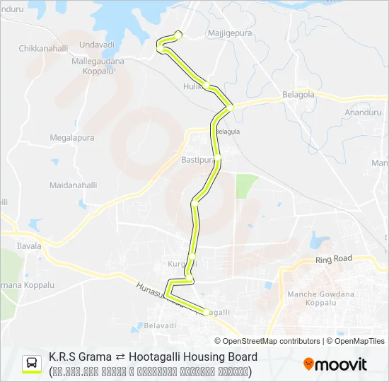 303C Bus Line Map