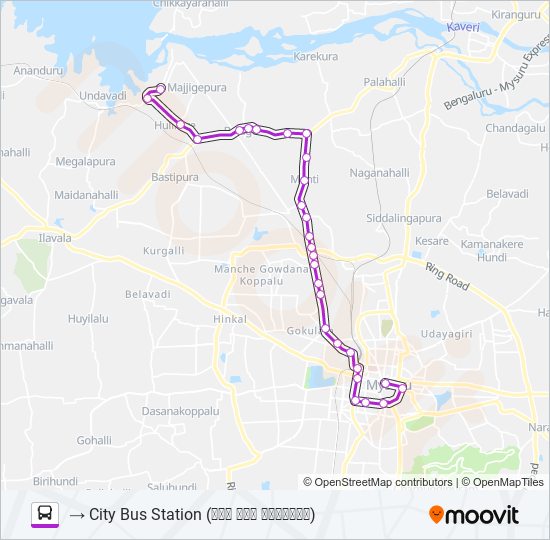 303K bus Line Map