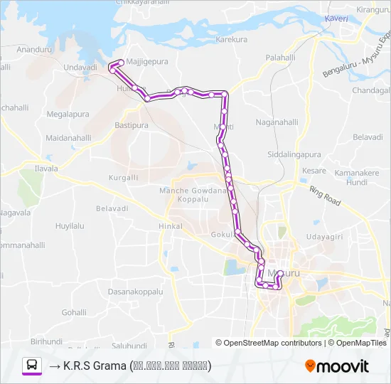 303K Bus Line Map