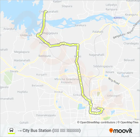 303N Bus Line Map