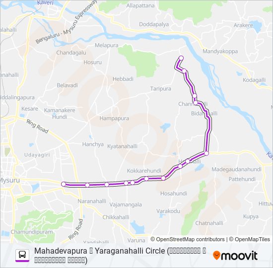 308A bus Line Map