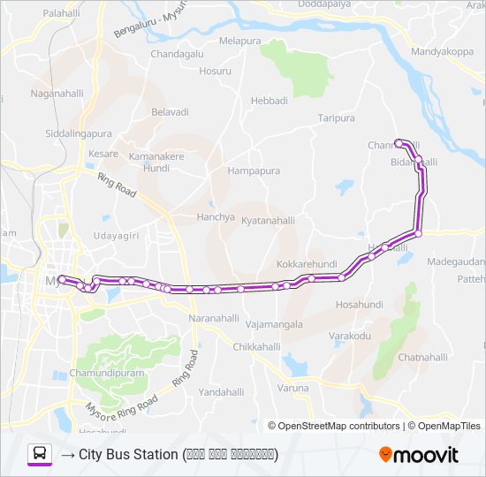 308C bus Line Map