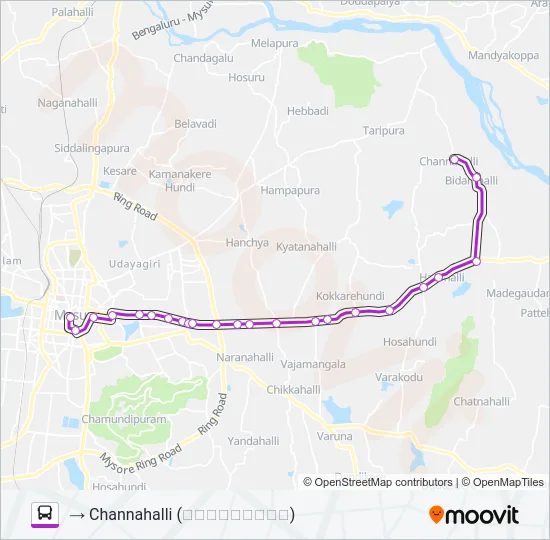 308C Bus Line Map