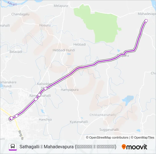 308M Bus Line Map