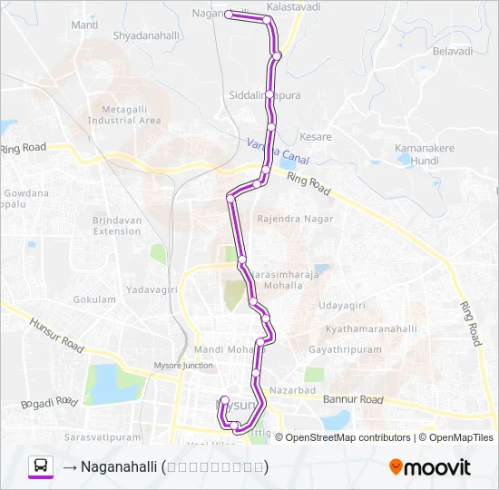315A Bus Line Map