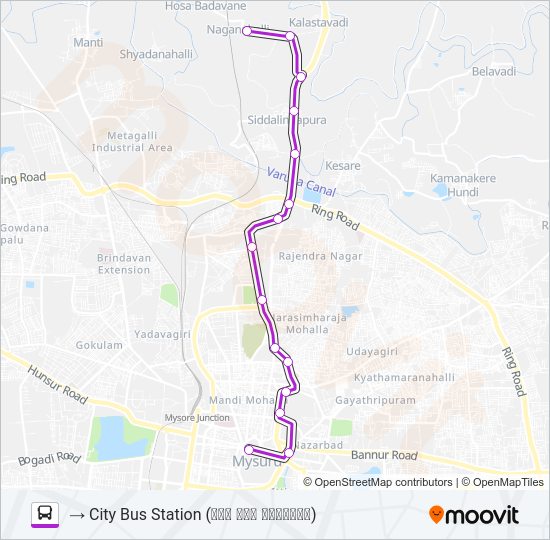 315A bus Line Map