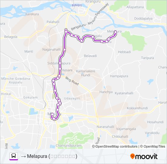 315B Bus Line Map