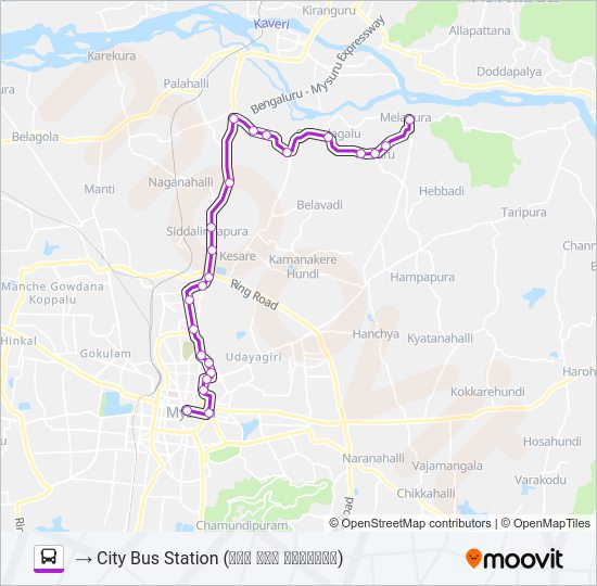 315B Bus Line Map