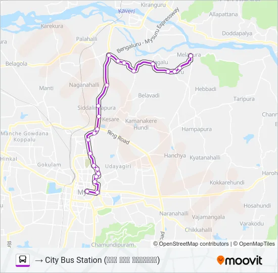 315B Bus Line Map