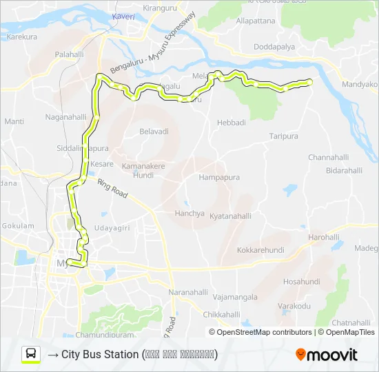315M Bus Line Map