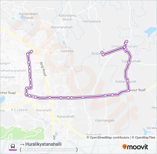 324S Bus Line Map
