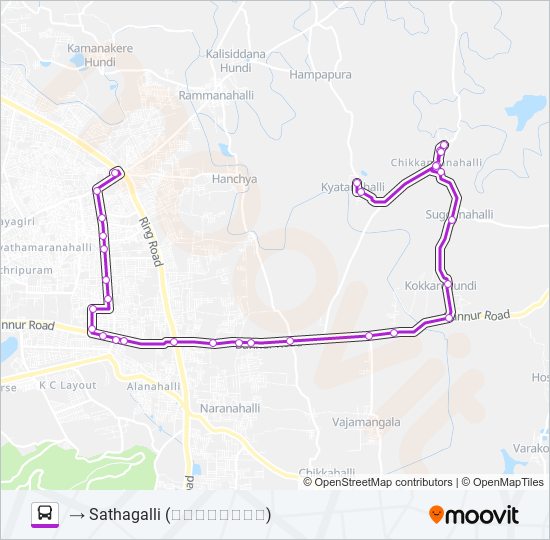 324S Bus Line Map