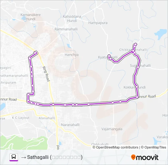 324S Bus Line Map