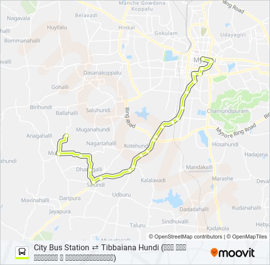 327A bus Line Map