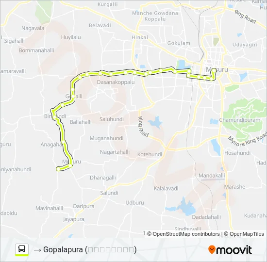 327B Bus Line Map