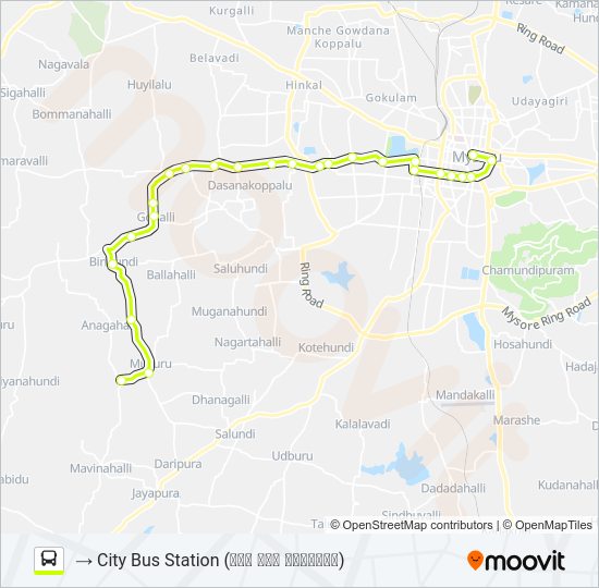 327B Bus Line Map