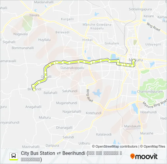 327C Bus Line Map